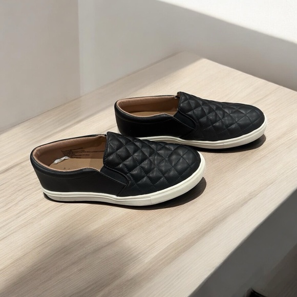 a new day Other - Size 6 Quilted Black Slip-On Sneakers